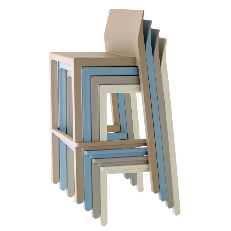 SET 4 SGABELLI KATE TECNOPOLIMERO HT 75CM MADE IN ITALY SCAB DESIGN - Lino 11