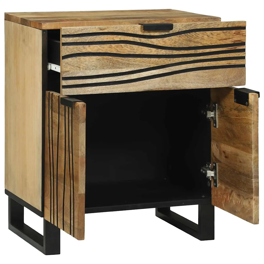 Comodino | Armadio da Notte | Mobiletto da notte Naturale 50 x 33 x 60 cm Legno ingegnerizzato