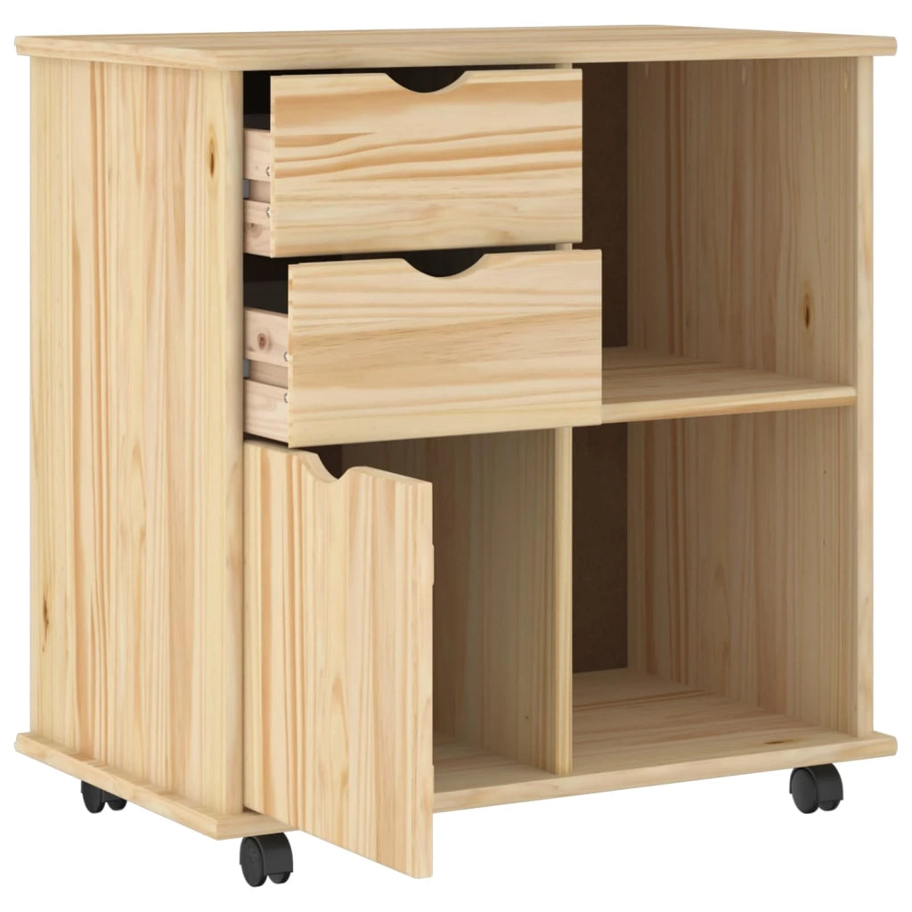 Mobile con Ruote con ruota Marrone 63,5 x 39 x 65,5 cm 42032398