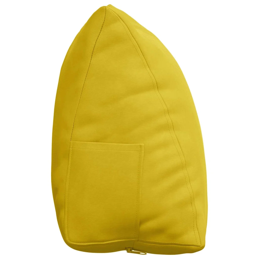 Cuscino per Schiena Giallo 45 x 20 x 35 cm Tessuto in Cords 42015026