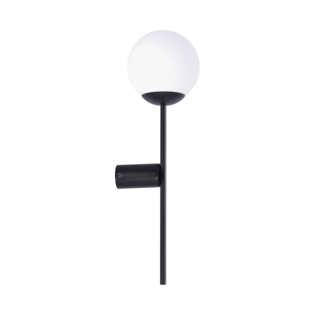 Applique ORBIT sfera vetro bianco nero E27 Zuma Line