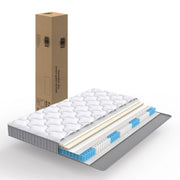 Materasso a molle a sacchetti 7 zone bianco 90x190 cm