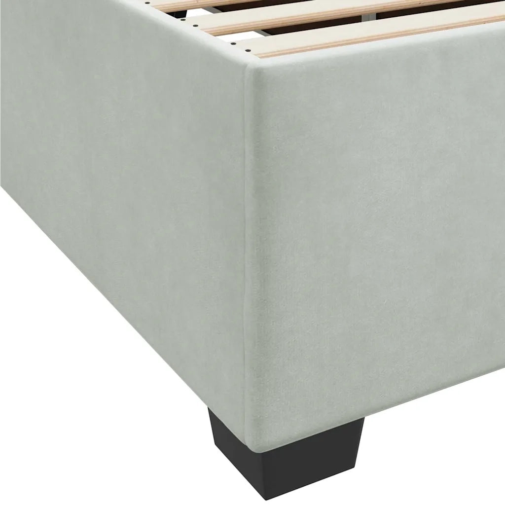 Struttura del letto-Giroletto Grigio chiaro 80 x 200 cm Tessuto 164468