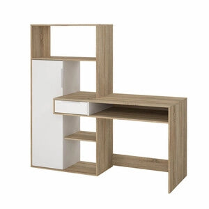 KIT SCRIVANIA FUNCTION PLUS C/LIBR 163X60X155CM BIA/QUE