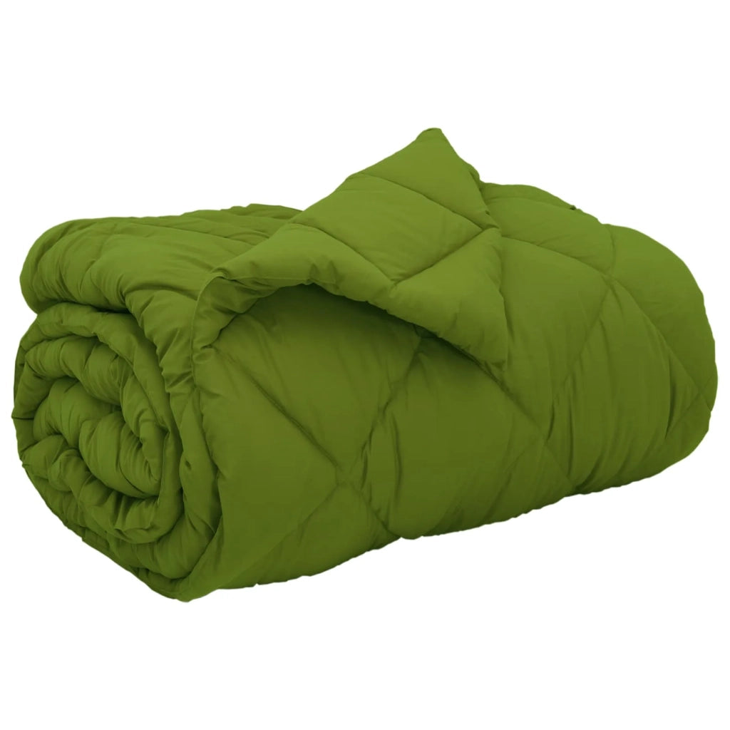 Duvet Invernale Verde 155 x 220 cm Microfibra 42025675