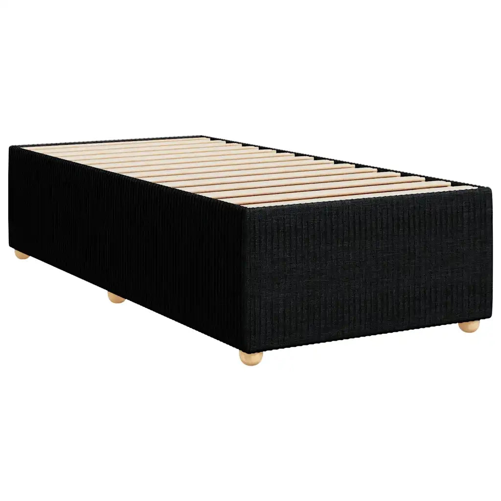 Giroletto a Molle con Materasso Nero 90x190 cm in Tessuto 3291927