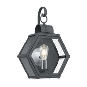 Applique da esterno Heath Quintiesse nero maculato E27 IP44