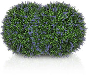 Palline topiary artificiali - plastica - UV-resistenti - 42 cm - lavanda