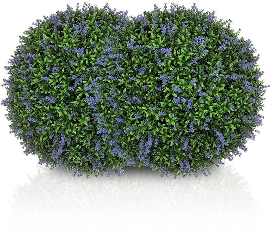 Palline topiary artificiali - plastica - UV-resistenti - 42 cm - lavanda