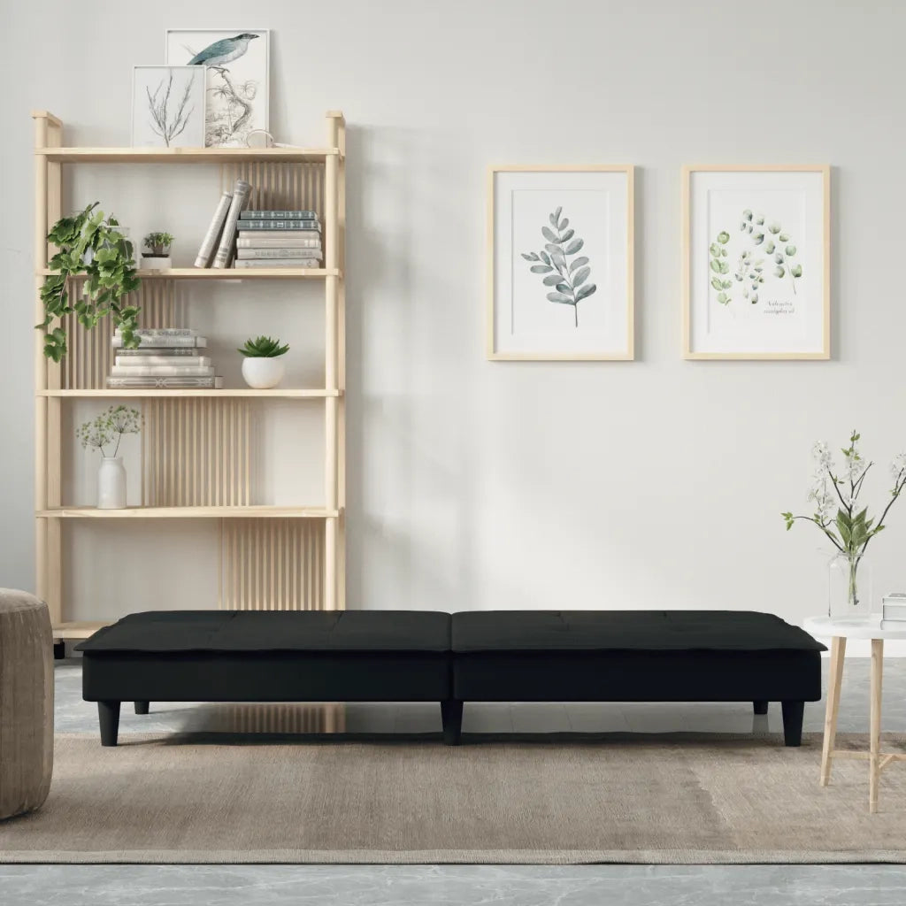 Divano letto | Sof¨¤ letto | Letto singolo Nero in Tessuto