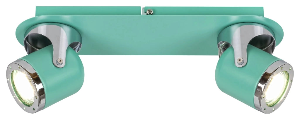 Faretto parete/soffitto menta 2xGU10 Rabalux April