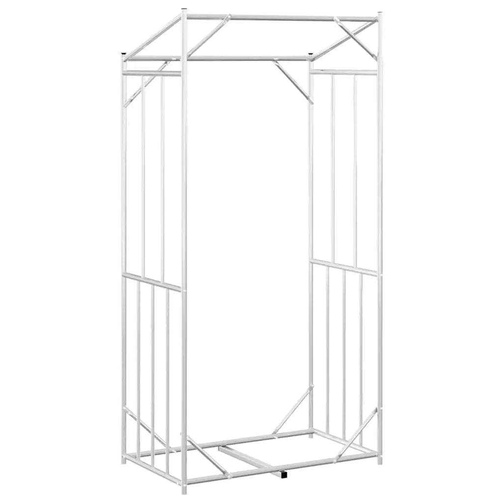 vidaXL Rastrelliera per Legna con Copertura Antipioggia 100x60x200 cm