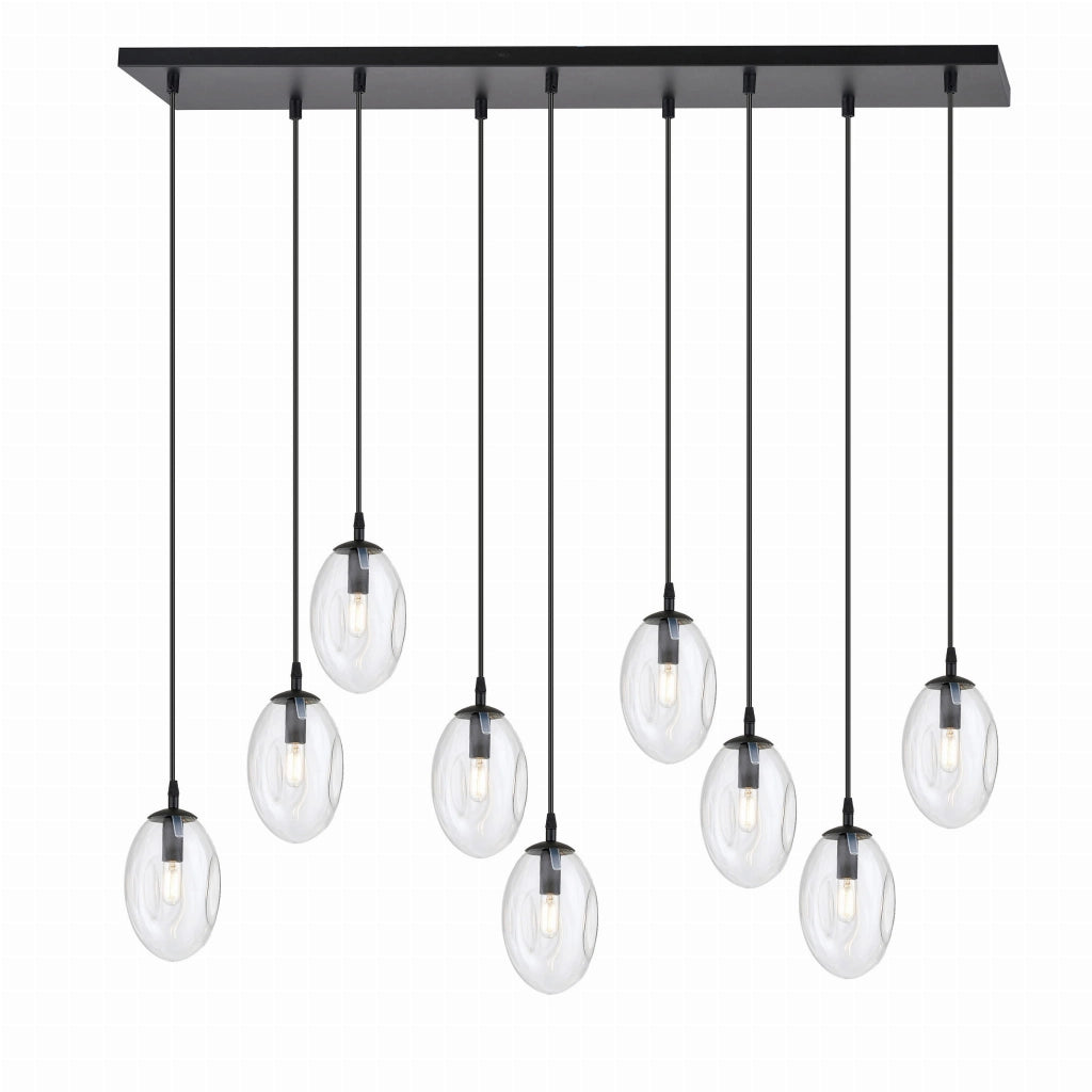 Lampadario Emibig Astral 9 9xE14 vetro trasparente