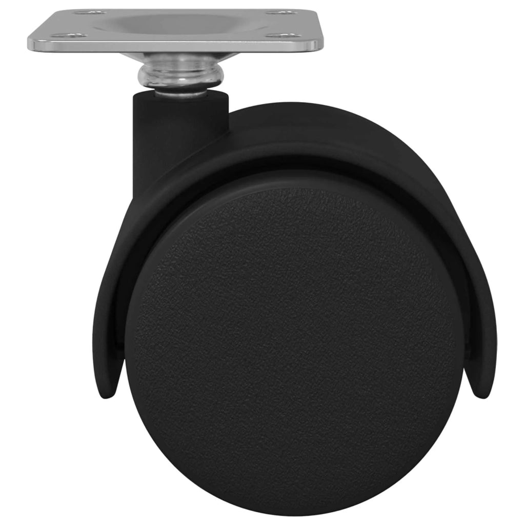 Rullo girevole 2 pcs Nero 39,5 x 39,5 x 37,8 mm Ferro e PP 864770
