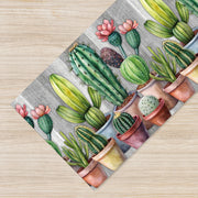 Tappeto passatoia fantasia made in Italy antiscivolo lavabile aderente Dis21 Cactus - 50x100cm