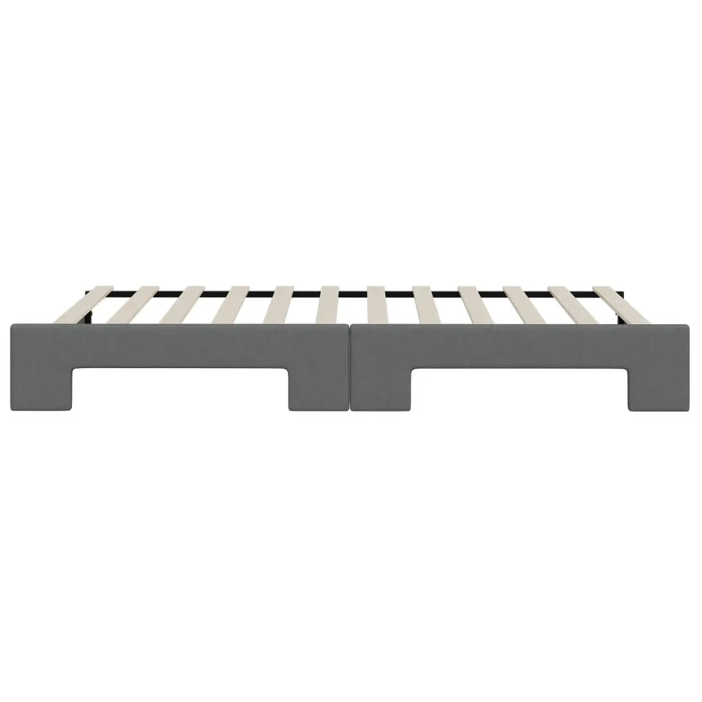 Divano letto | Sof¨¤ letto | Letto singolo Estraibile Grigio Scuro 100x200 Tessuto