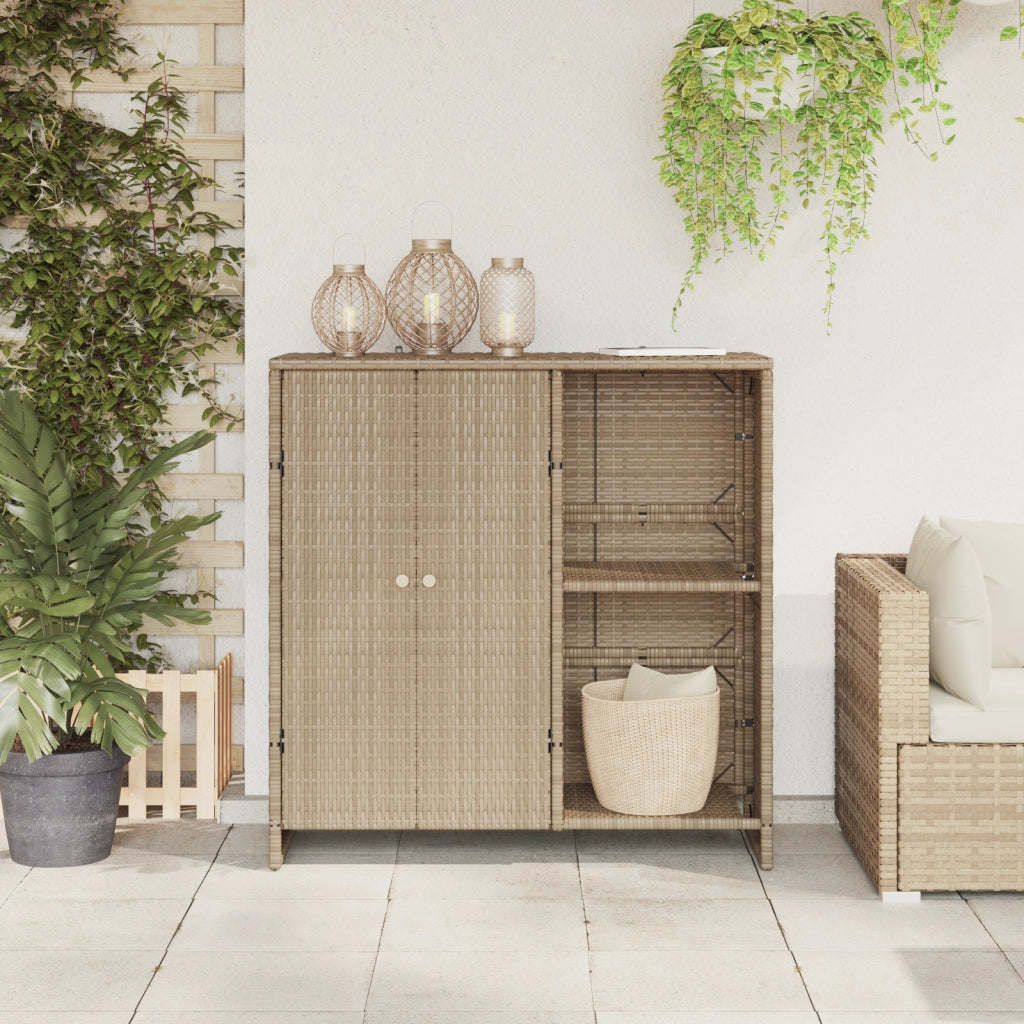 Armadio per stoccaggio  Beige 100x36x102 cm in Rattan