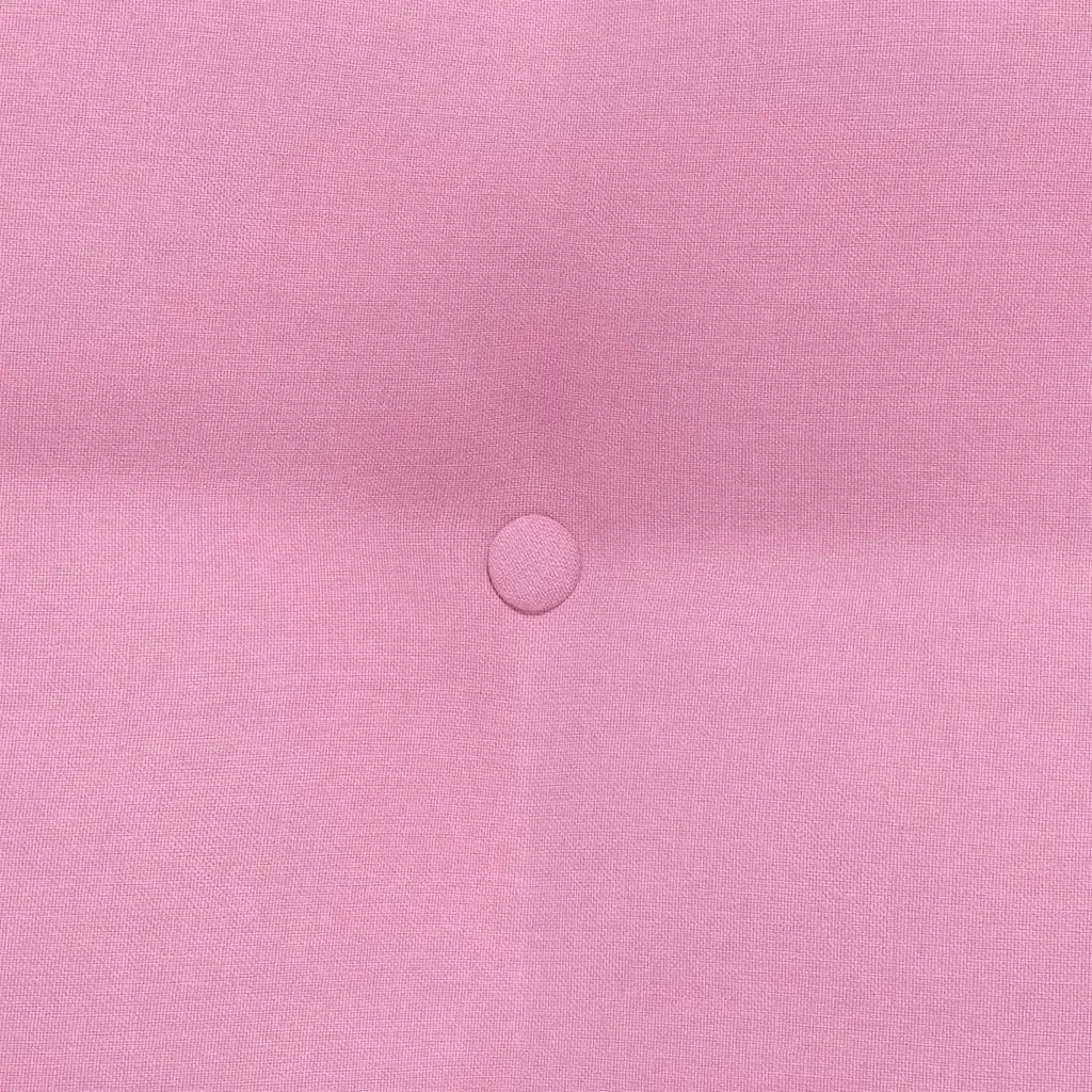 Cuscino per Schiena Rosa 80 x 24 x 50 cm Tessuto 42014427
