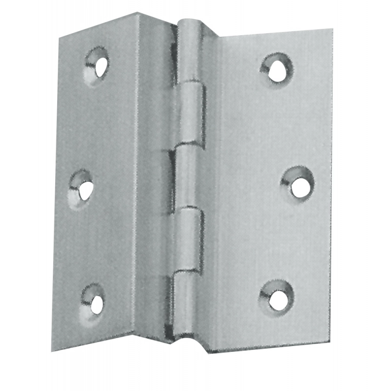 CERNIERA DOPPIA SQUADRA OTT.NIC. DOUBLE OFFSET HINGE CHROMED BRASS MM.40X50