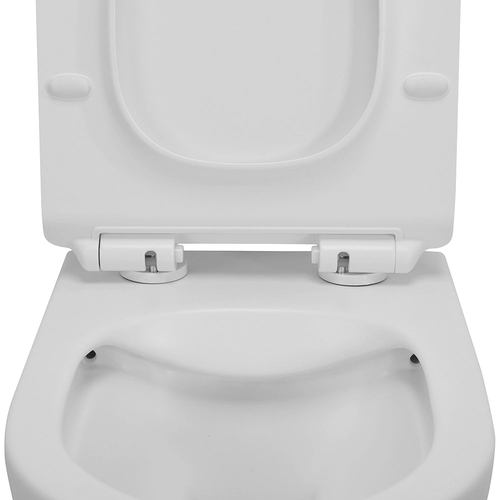 Copriwc originale a sgancio rapido in termoindurente ultraslim soft-close bianco opaco Tokyo