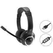 CONCEPTRONIC POLONA01B - CUFFIE OVEREAR - MICROFONO - CONTROLLO VOLUME - USB-A