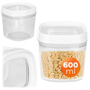 Contenitore per alimenti KADAX per spezie e prodotti sfusi con coperchio, 0,6 l, in plastica.