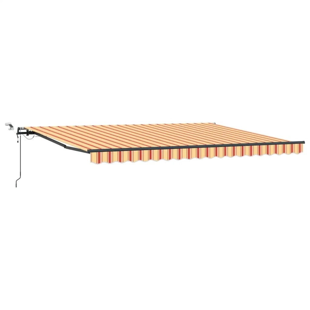 Tessuto per Tenda Giallo e Arancione 450 × 350 cm Poliestere 3331096