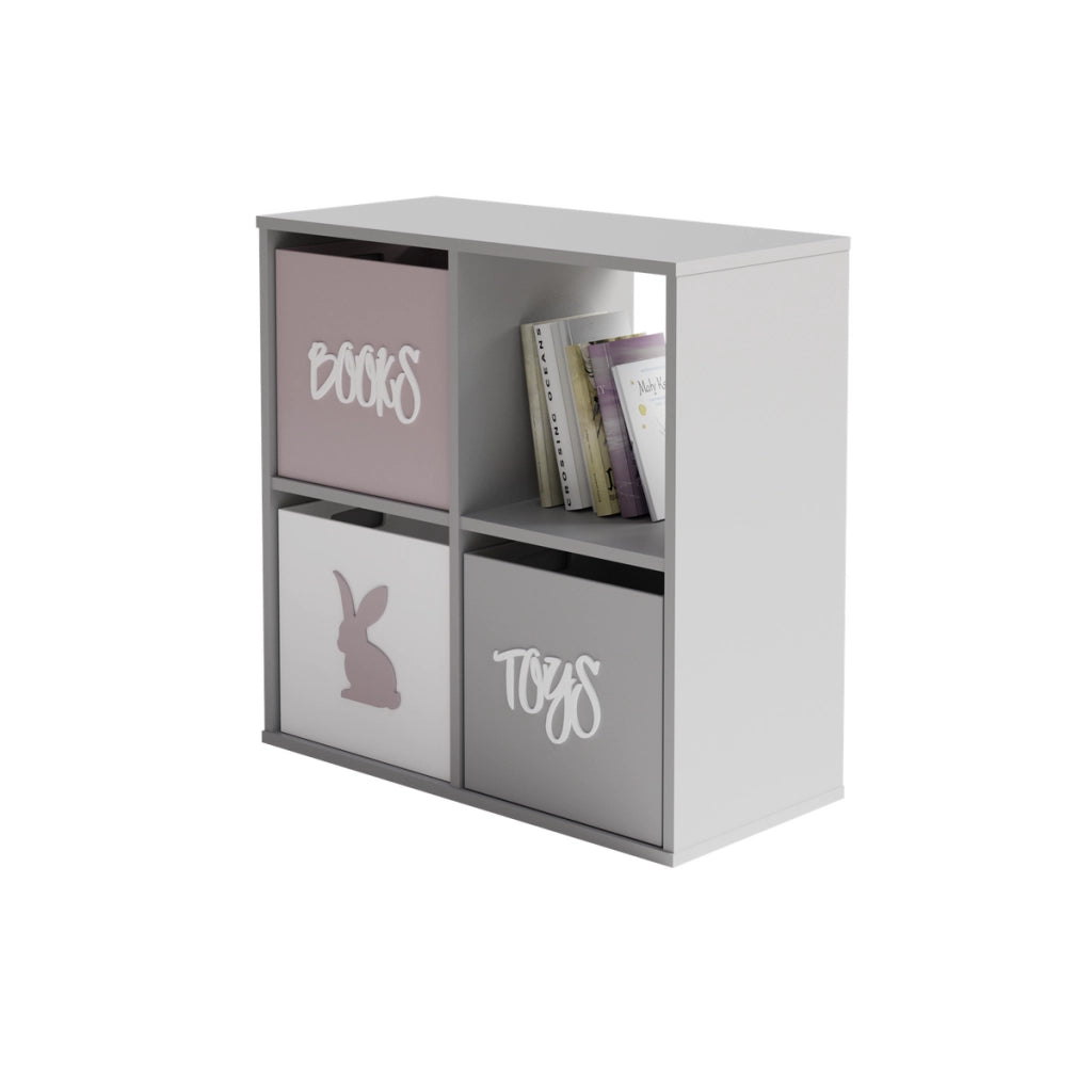 Libreria a Cubi Loni 2x2 Bianca