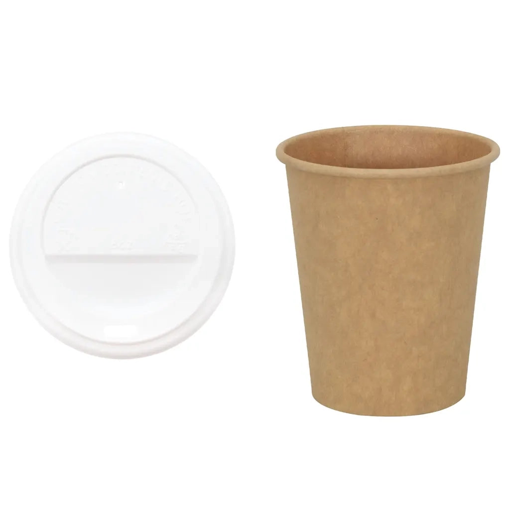 Tazze da CaffÃ¨ in Carta con Coperchi 1000 pz 8oz 200 ml