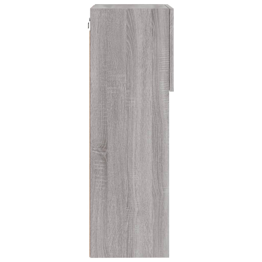 Mobile TV multimediale mensola TV credenza mobile TV sala da pranzo soggiorno camera da letto con luci LED Sonoma 40,5 x 30 x 90 cm grigio 02_0026825
