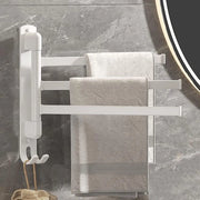 Asciugamani da bagno a muro - 3 pezzi - Bianco