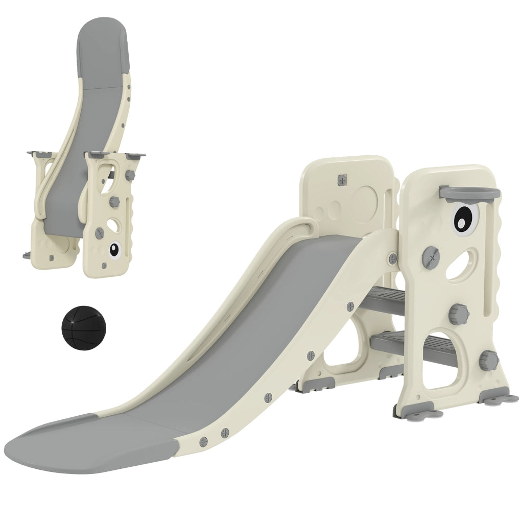 Letto A Soppalco Con Scivolo Dinosauro E Scala ¨C Minimal ¨C 146x52x65 Crema