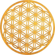 Sostegno di legno di betulla - riciclabile - 1 pezzo - oro - 20x20cm