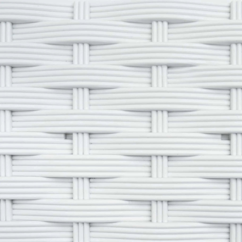 Vaso da Giardino con Irrigazione e Ruote 2 pz Bianco PP 3423008