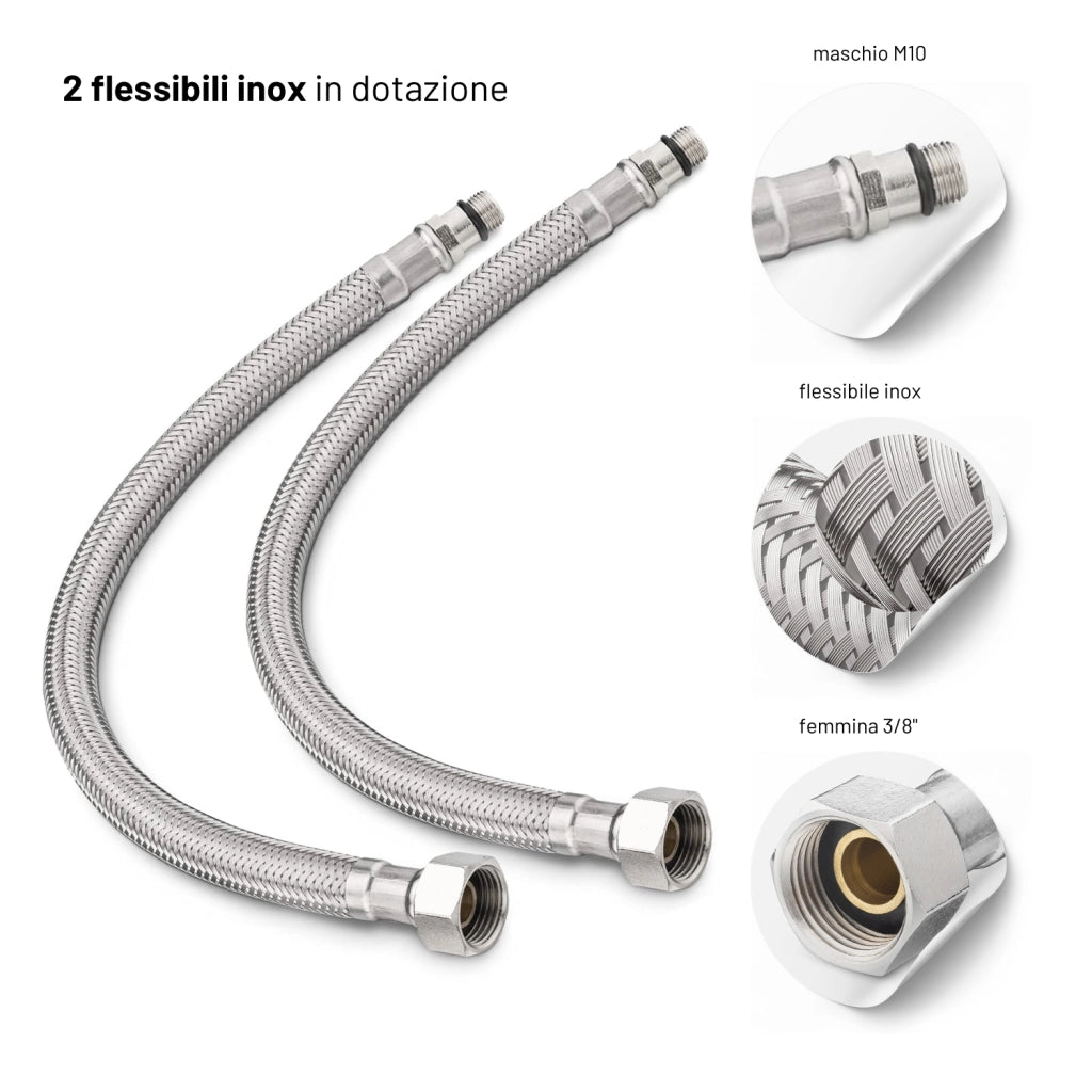 Miscelatore rubinetto bidet cromato bagno casa *** confezione 1