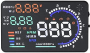 Display di Testa Slim - 5,5'' Schermo - Compatibile con OBD II - Visualizzazione Multicolore - Visualizzazione della Velocità - Proiezione dei Dati di Guida - Pannello di Informazioni dell'Auto