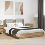 Struttura letto con testata-Giroletto Rovere artigianale 140 x 200 cm