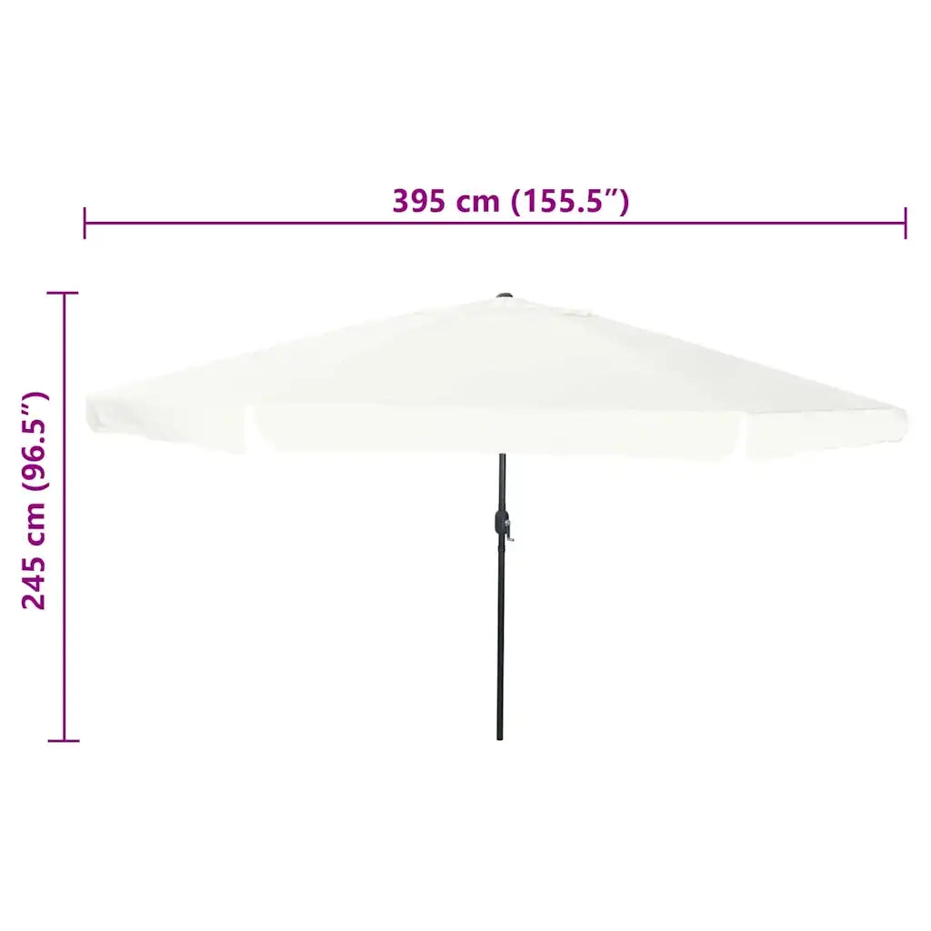 Ombrello da giardino Sabbia 394 x 394 x 248 cm 42003636