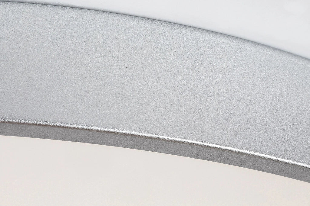 Plafoniera LED Tesia 60cm 60W con telecomando argento