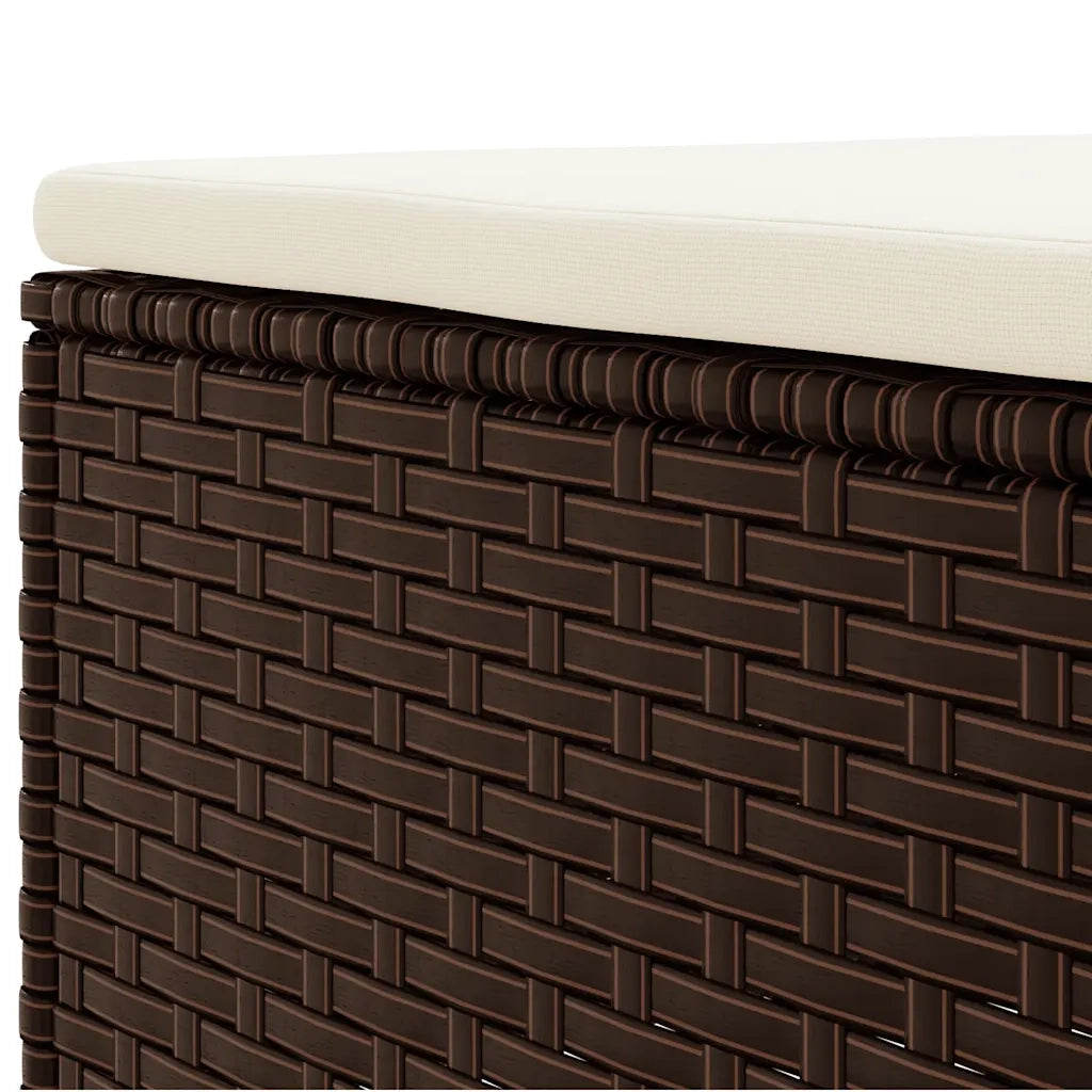 Set Mobili da Giardino 6pz con Cuscini in Polyrattan Marrone 3308241