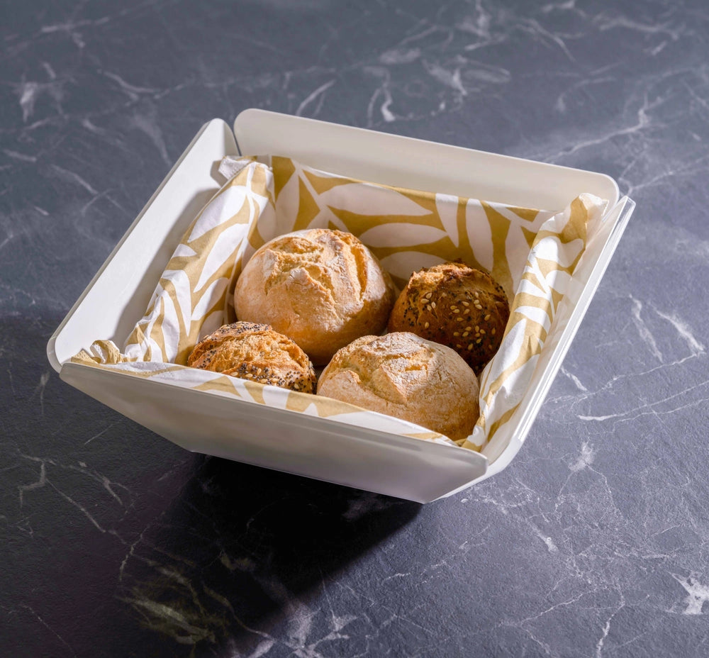 CESTINO PANE LIKE WATER IN CRISTALLO ACRILICO BIANCO