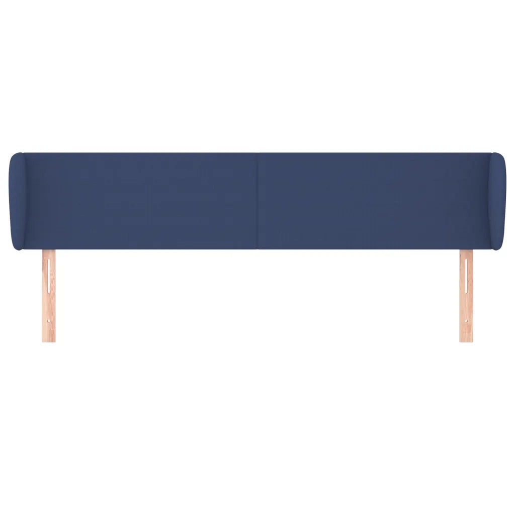 Testiera ad Orecchio Blu 163x23x78/88cm in Tessuto 3116876