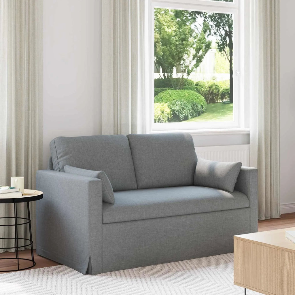 Divano Grigio chiaro 139 x 78 x 80 cm Tessuto 42024355