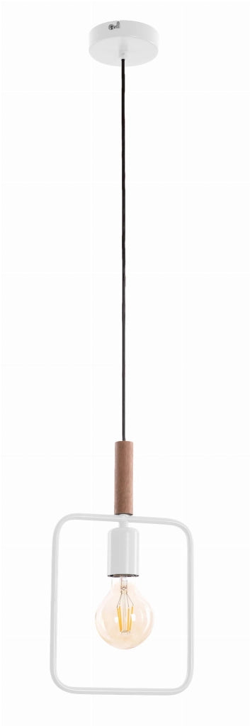 Candellux Frame lampada a sospensione bianca E27 60W