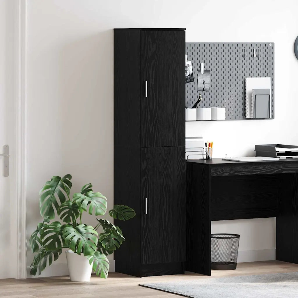 Credenza Rovere Nero 35 x 39 x 168 cm 869331