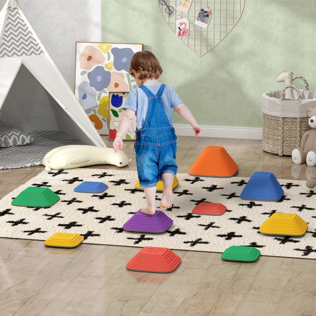 Set pietre equilibrio bambini 11 pezzi ¨C Xylo ¨C impilabili antiscivolo multicolore