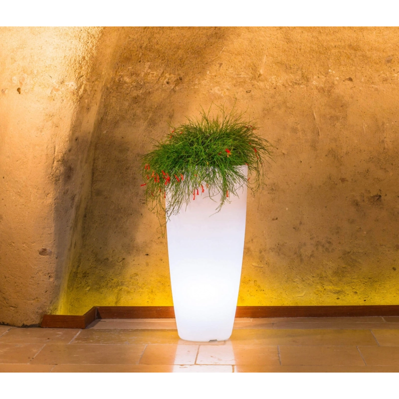 VASO LUMINOSO HYDRA 70 h CON LED MULTICOLOR E BATTERIA SOLARE