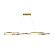 Maytoni Lampadario Moderno Krone 1 luce LED integrato ottone metallo cristallo