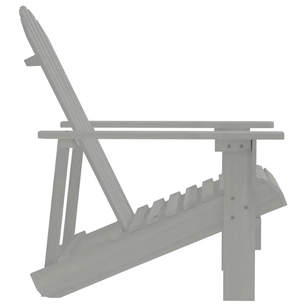 Sedia da Giardino | Sedie da Esterno in Legno Grigio