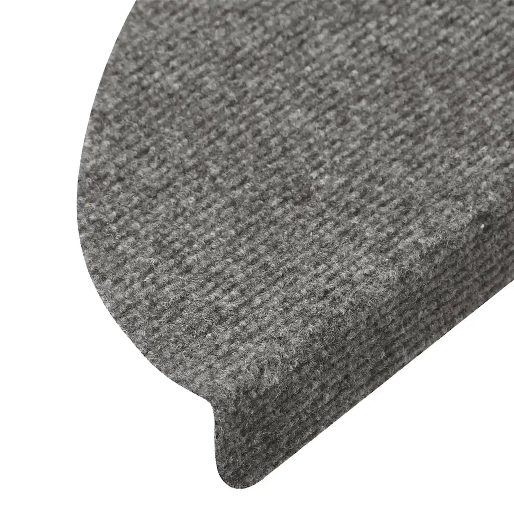 Tappetini Autoadesivi per Scale 10pz Grigi 56x17x3 cm 355256